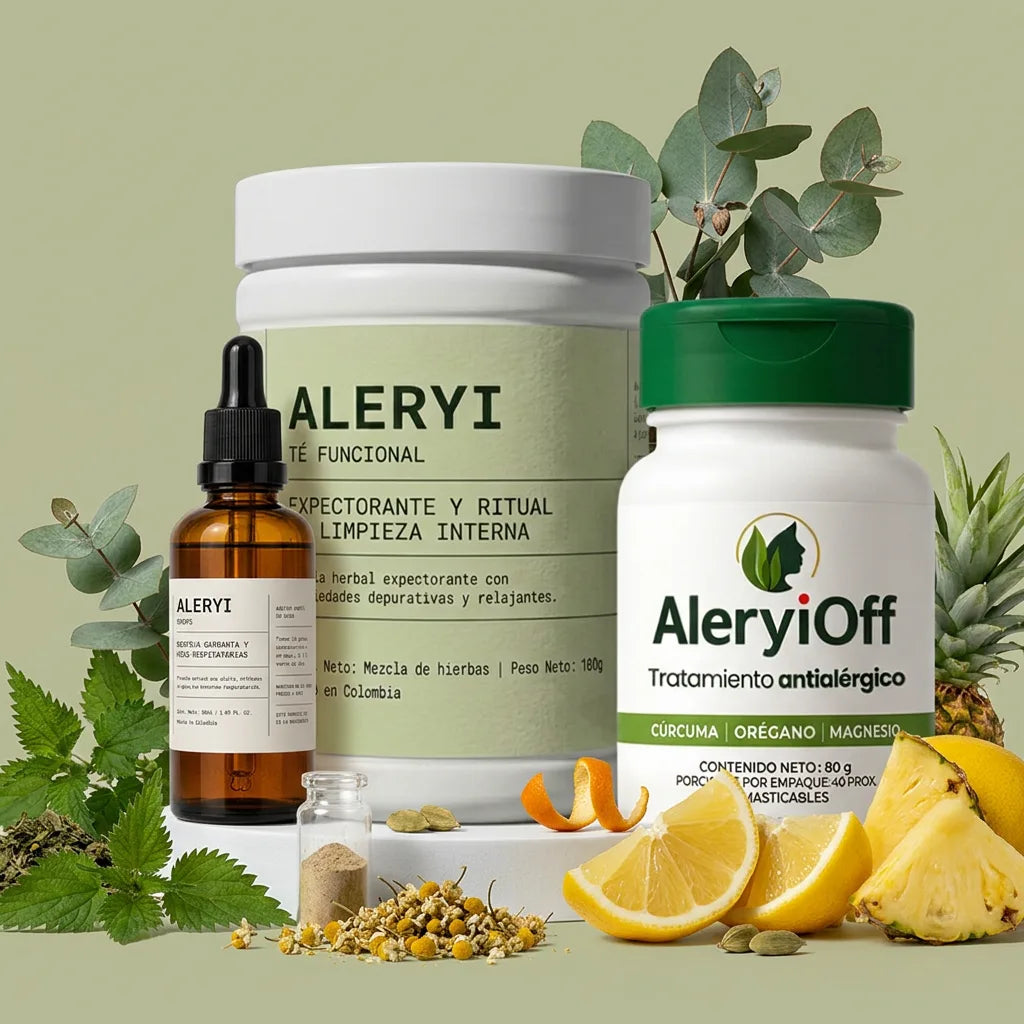 Aleryi + Drops Expectorantes + Té Funcional Limpieza Interna